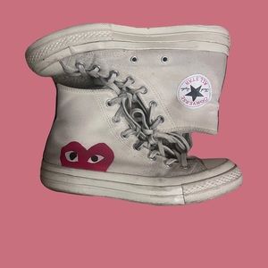 CDG Cream Converse